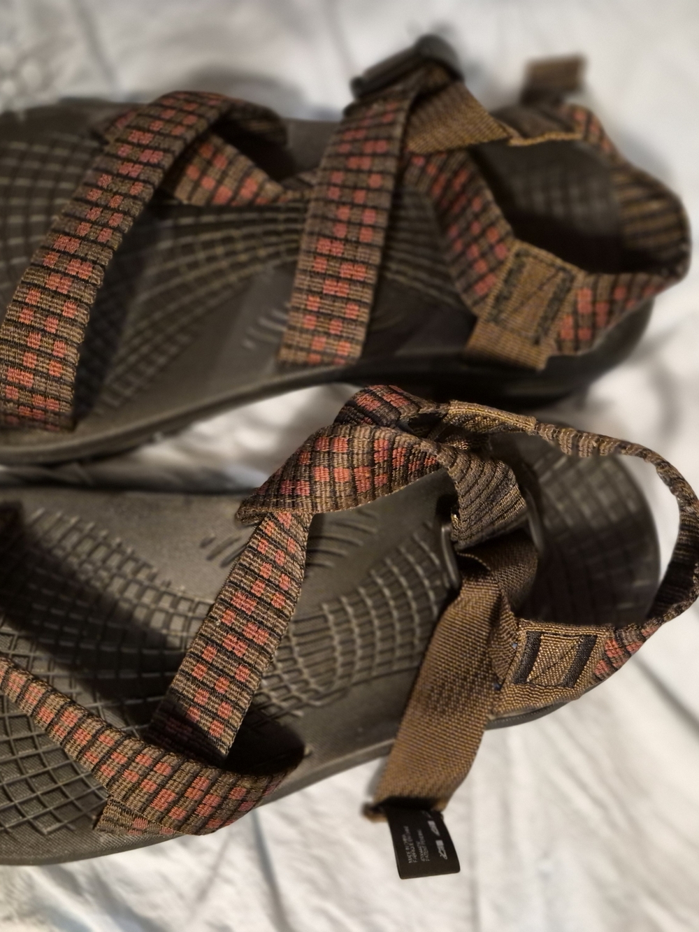 Chaco Women's Brown and Red Strappy Sport Sandals